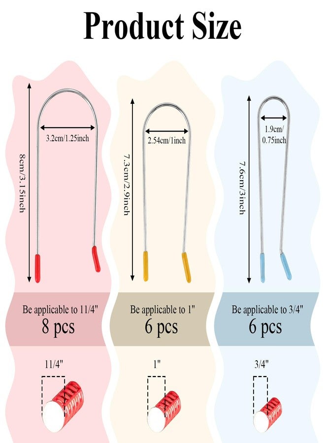 Jeffdad مجموعة جيفداد المكونة من 20 قطعة من مشابك بكرات الشعر الساخنة البديلة، 3 أحجام من مشابك بكرات الشعر، دبابيس تثبيت بكرات الشعر الساخنة المحمولة للسفر، مناسبة لبكرات الشعر مقاس 1¼ بوصة، 1 بوصة، ¾ بوصة. - Image 2
